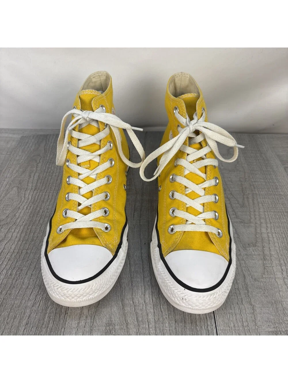 Converse Chuck Taylor Yellow High Tops M8 W10